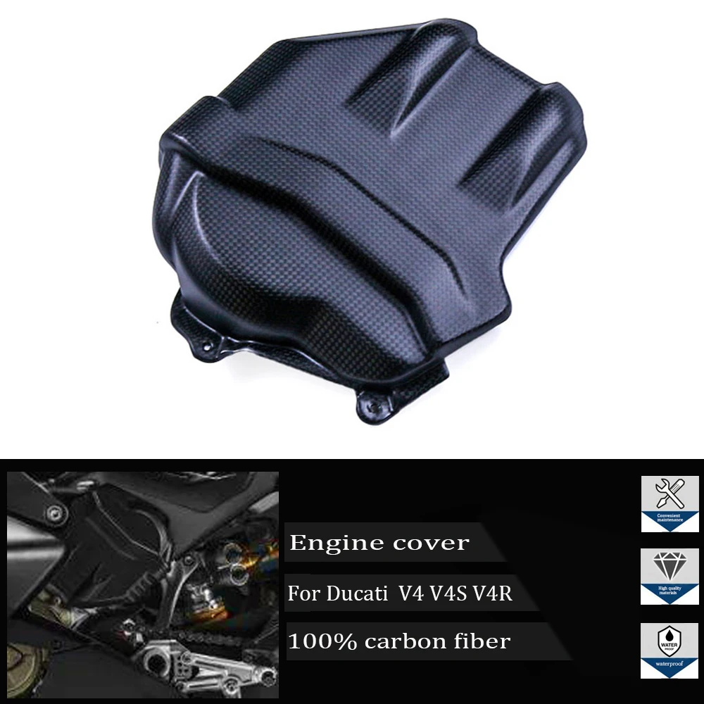 

Suitable for Ducati Panigale V4/V4S/V4R 2018, 2019, 2020 motorcycle accessories, 3K carbon fiber engine hood protective cover.