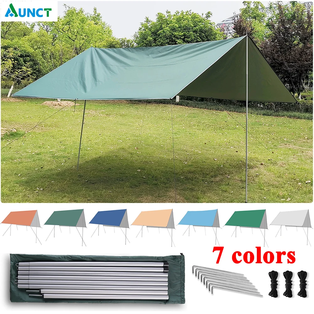 3x3m Hammock Rain Fly Tent Tarp Waterproof Camping Shelter Waterproof Rooftop 