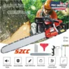 (Ship from USA) Gas Chainsaw Gasoline Powered Chainsaws Chain Saw Gas 2-Stroke 52cc Heavy Duty 22" Blade Chainsaw 2