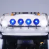 RTR LESU 8X8 RC 1/14 Tractor Truck Metal Chassis 4 Axles Remote Control Car Model Smoking Unit Lights Sounds Toy THZH1537 5