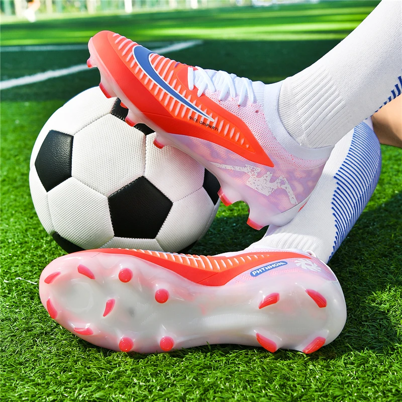 Men Football Boots Soccer Shoes Training Indoor Unisex Futsal Professional Ultralight Breathable