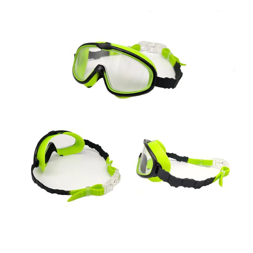 Waterproof Silicone Swimming Goggles For Kids Big Frame HD Swim Glasses Anti-Fog Eyewear Swim Accessories swimming goggles children safety goggles
