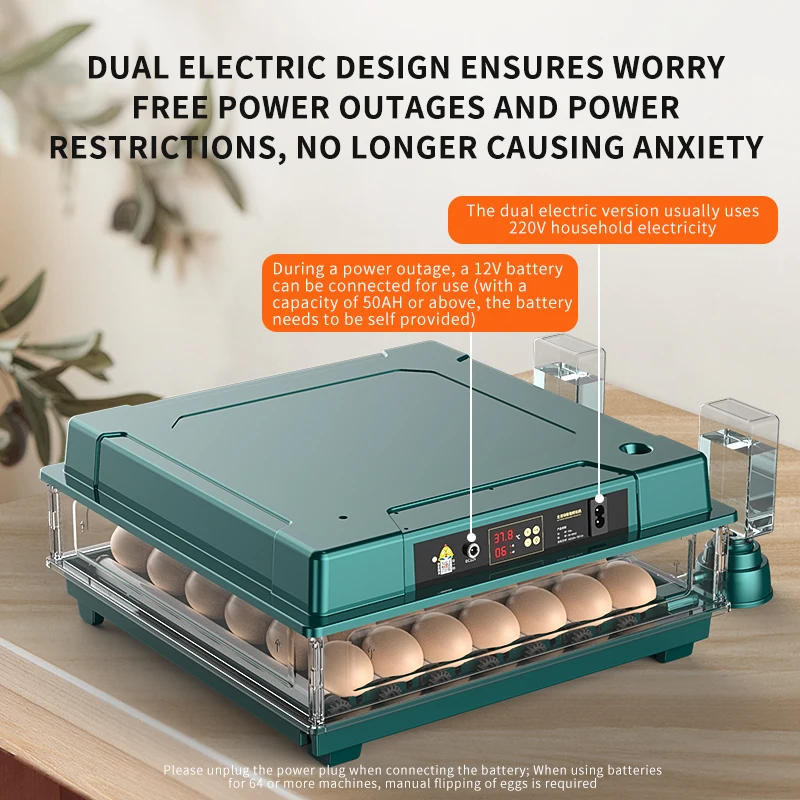 Egg Incubator 30 Eggs with Egg Candler Automatic Turning Days Display Bring water bottle for Hatching Chicken Duck Quail Bird Eggs egg incubator egg candling lamp