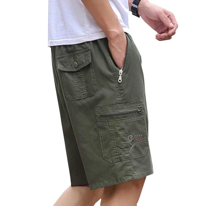 Cargo Shorts Men Streetwear Summer Cotton Multi-pocket Tactical Casual Shorts Pants Jogger Outdoor Military Trouser men Clothing 3
