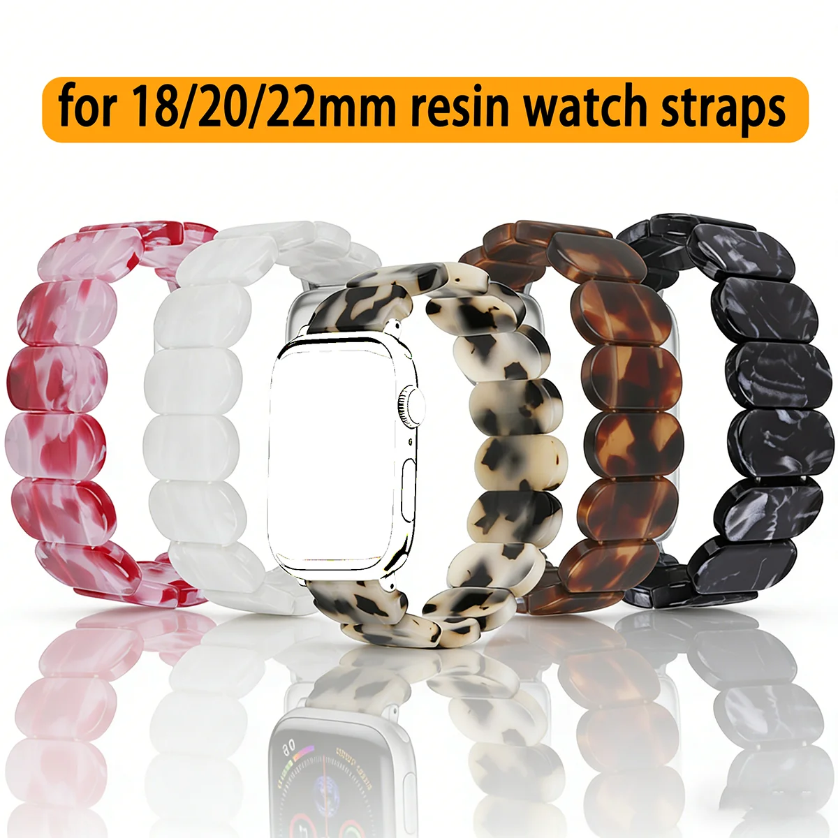 Versatile Resin Watch Band - 18/20/22mm Strap