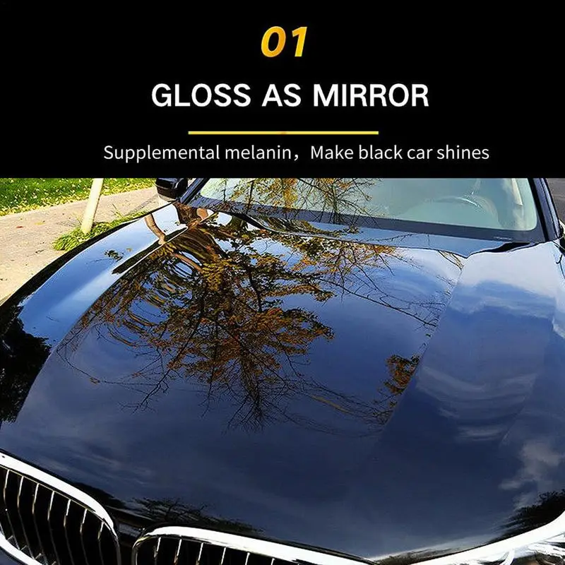 Car Wax Auto Wax Crystal Plating Hard Glossy Wax 220g Car Detailing Black Ceramic Surfaces Coating Film Polishing Car Supplies