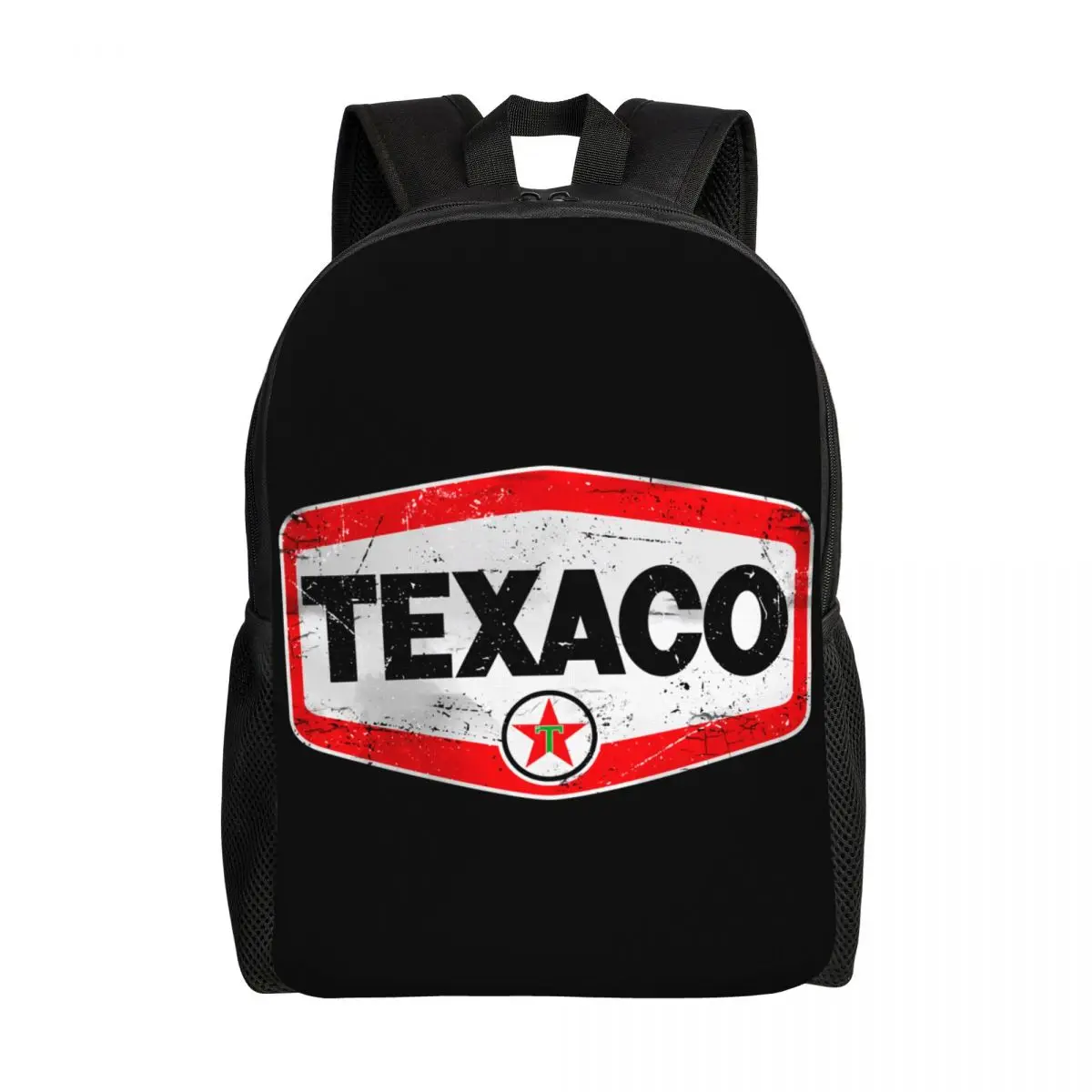 

Vintage Texaco Logo Laptop Backpack Men Women Casual Bookbag for College School Student Bag