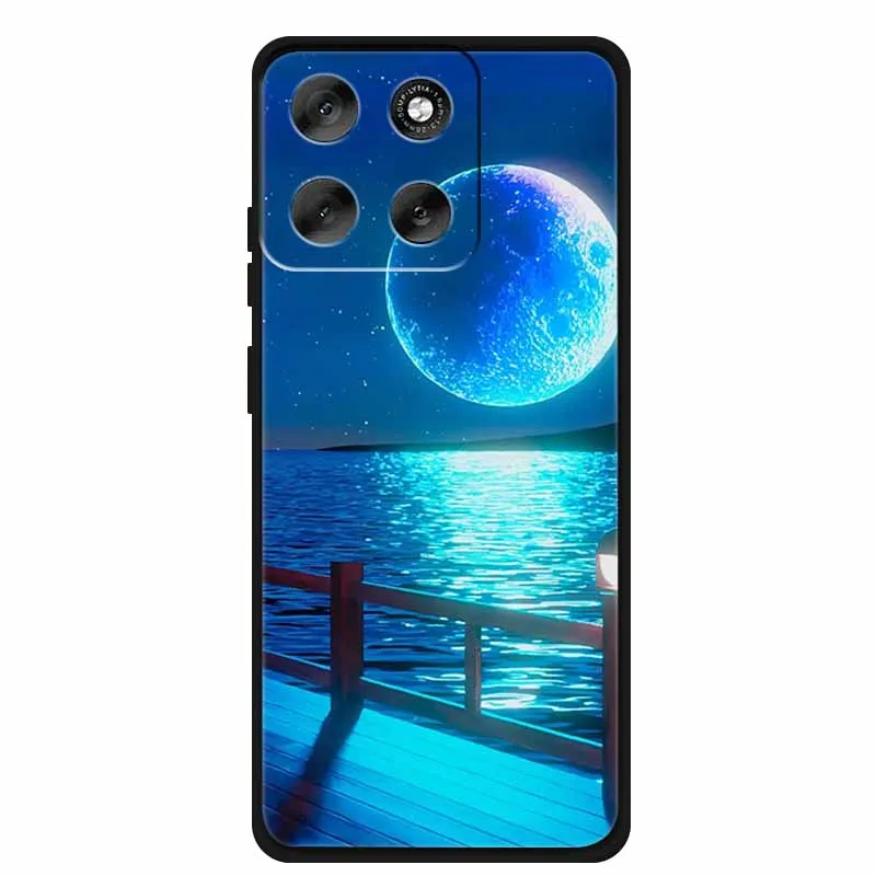 Luxury Silicone TPU Etui Cover - Soft Pink Anime Back Case