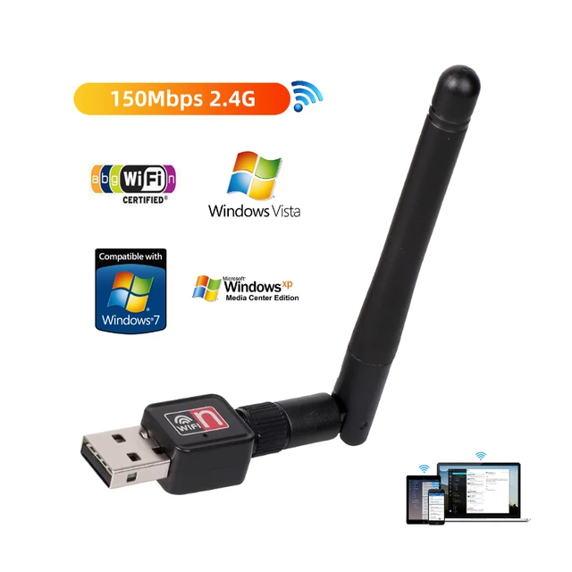 Adaptateur USB Wi-Fi sans fil, Dongle Ethernet, Récepteur PC Wi Fi