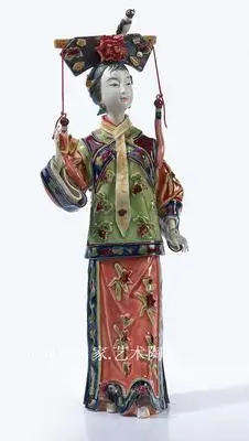

Palace figures, classical figures shiwan Ceramic gifts living room Chinese decoration girl Beauty figure Sculpture statue Home