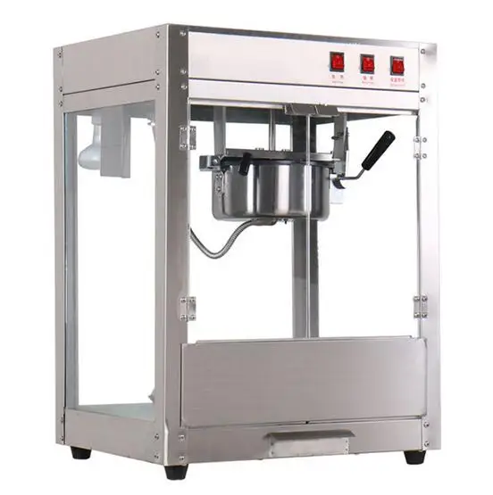 Commercial Stainless Steel Hot Air Automatic Popcorn Maker Machine Popcorn Machine