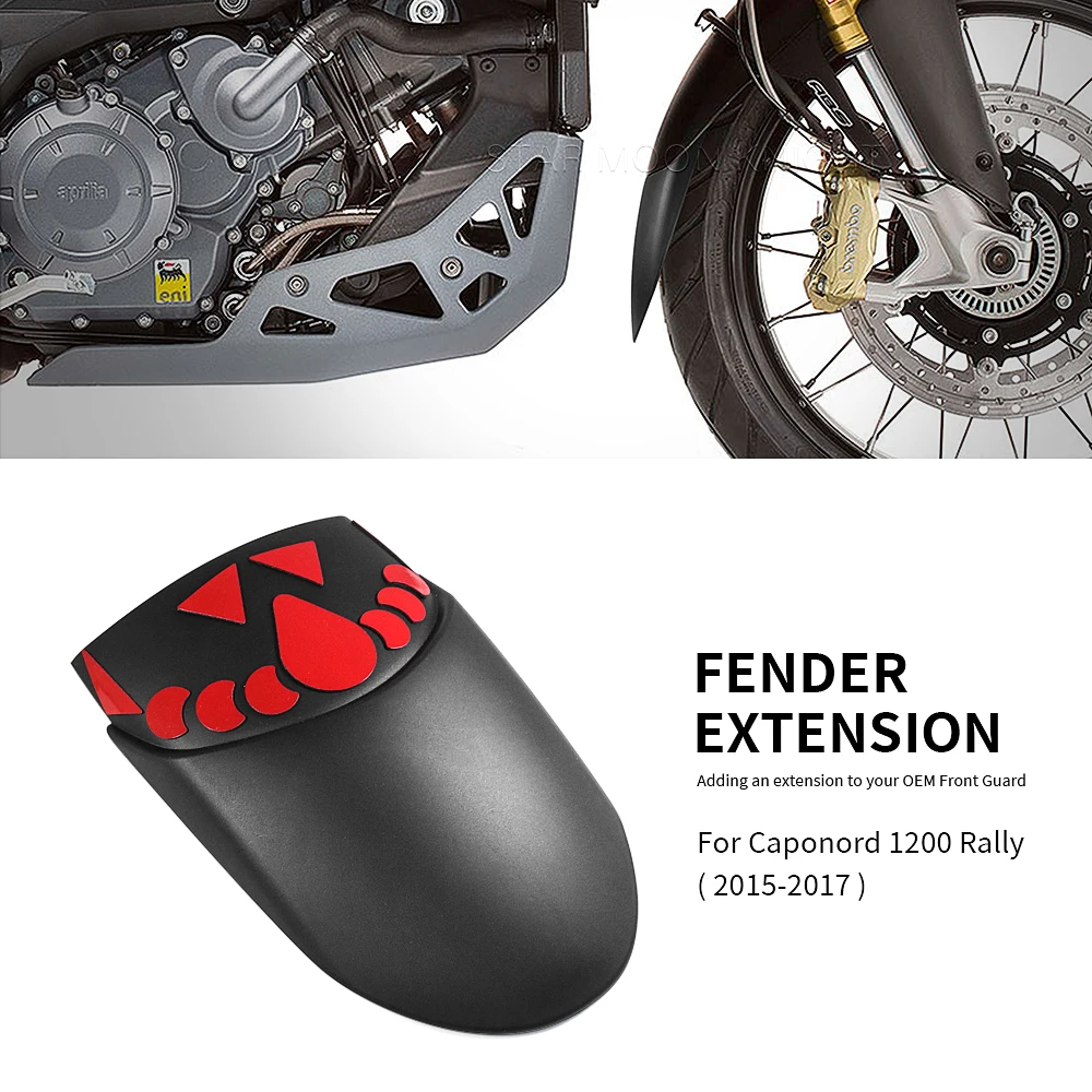 Caponord1200 Rally Accessori Moto Parafango Anteriore Parafango Extender Extender Per Aprilia Caponord 1200 Rally 2015 - 2017