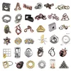 1 pcs Classic Alloy Unlocking Ring Unlocking Magic Puzzle Decryption Game Unlocking Novelty Children Toys Adult Toys 1