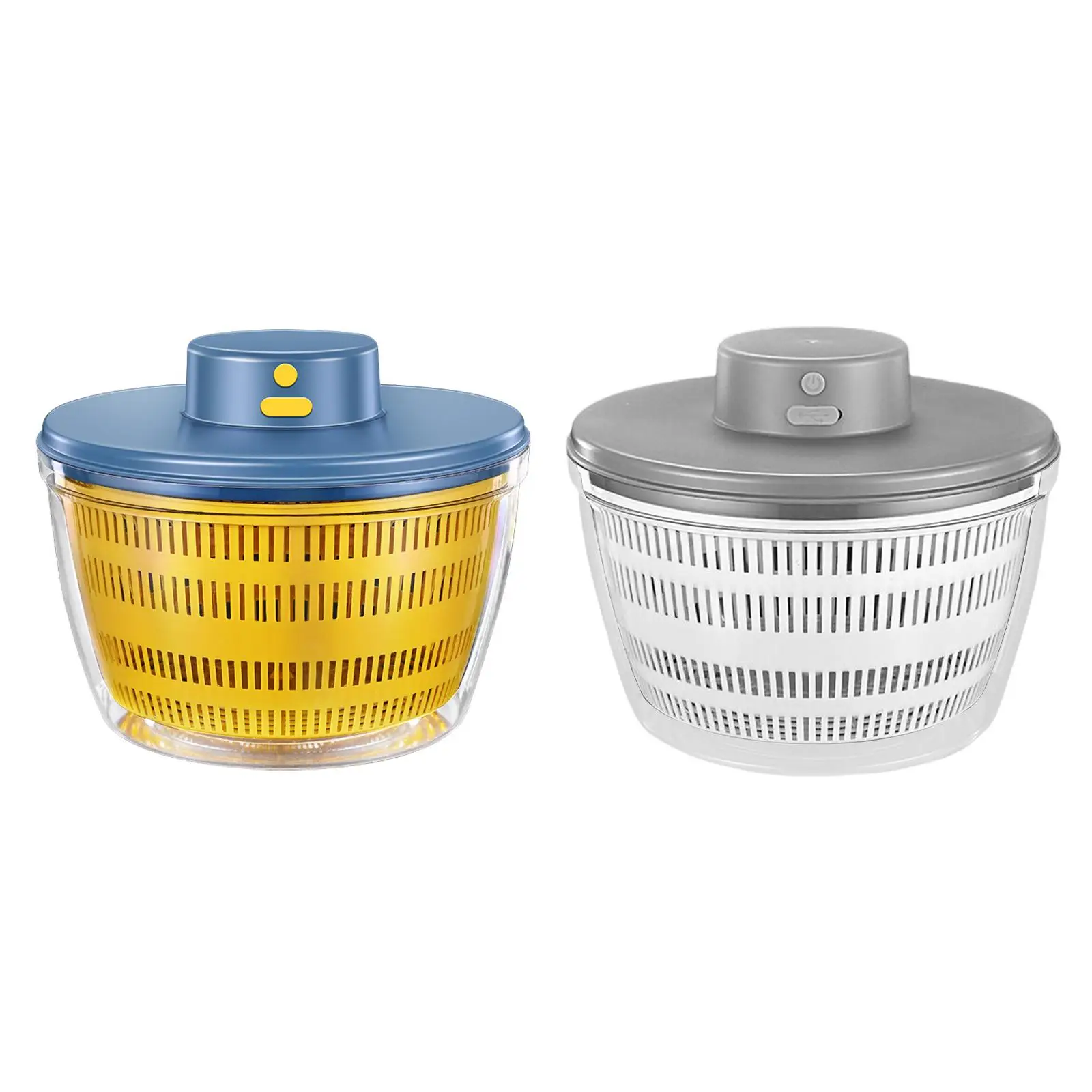 Electric Salad Spinner Automatic Quick Drying Vegetable Rotator for