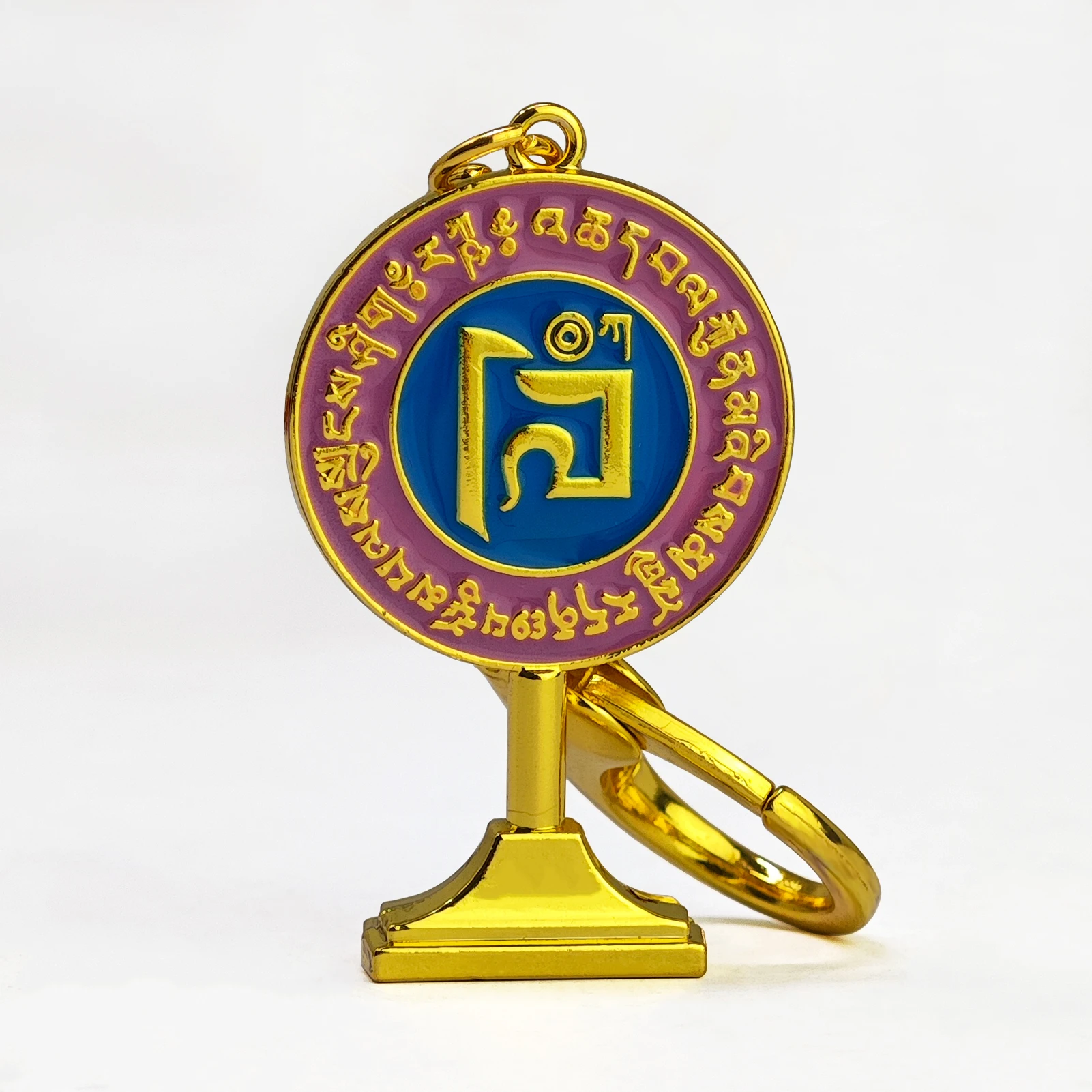 Feng Shui Anti-Burglary Mirror Amulet Keychain Luck Protect Key chain 5