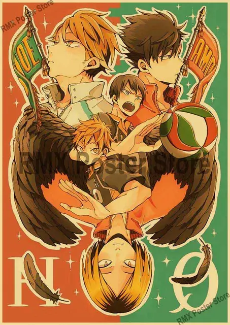 777 Tri-Seven Entretenimento Haikyu !! Poster Manga Anime Voleibol