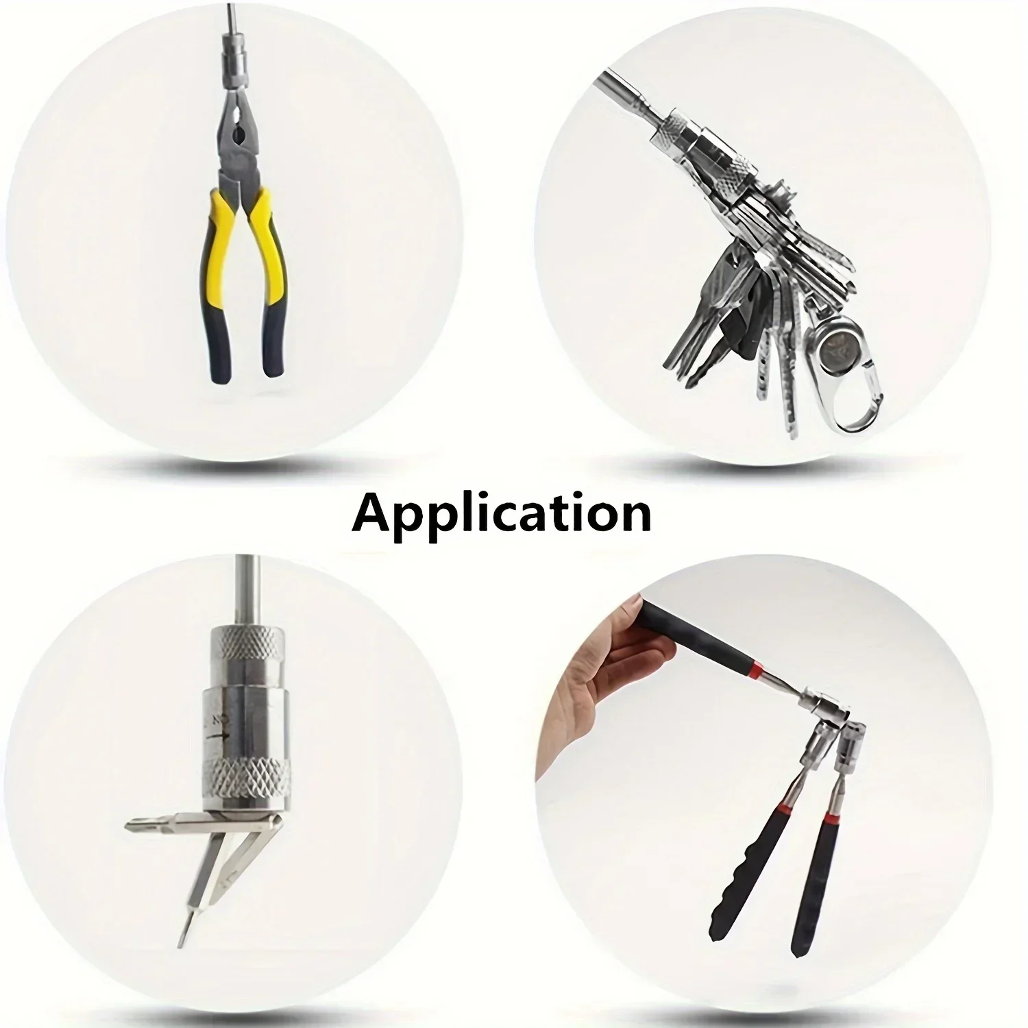 Magnetic Pen with Light and Extendable Pickup Rod