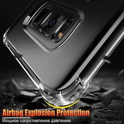 Luxury Shockproof Silicone Soft Case - Clear Ultra Thin Cover - Samsung J4 Plus (Transparent)