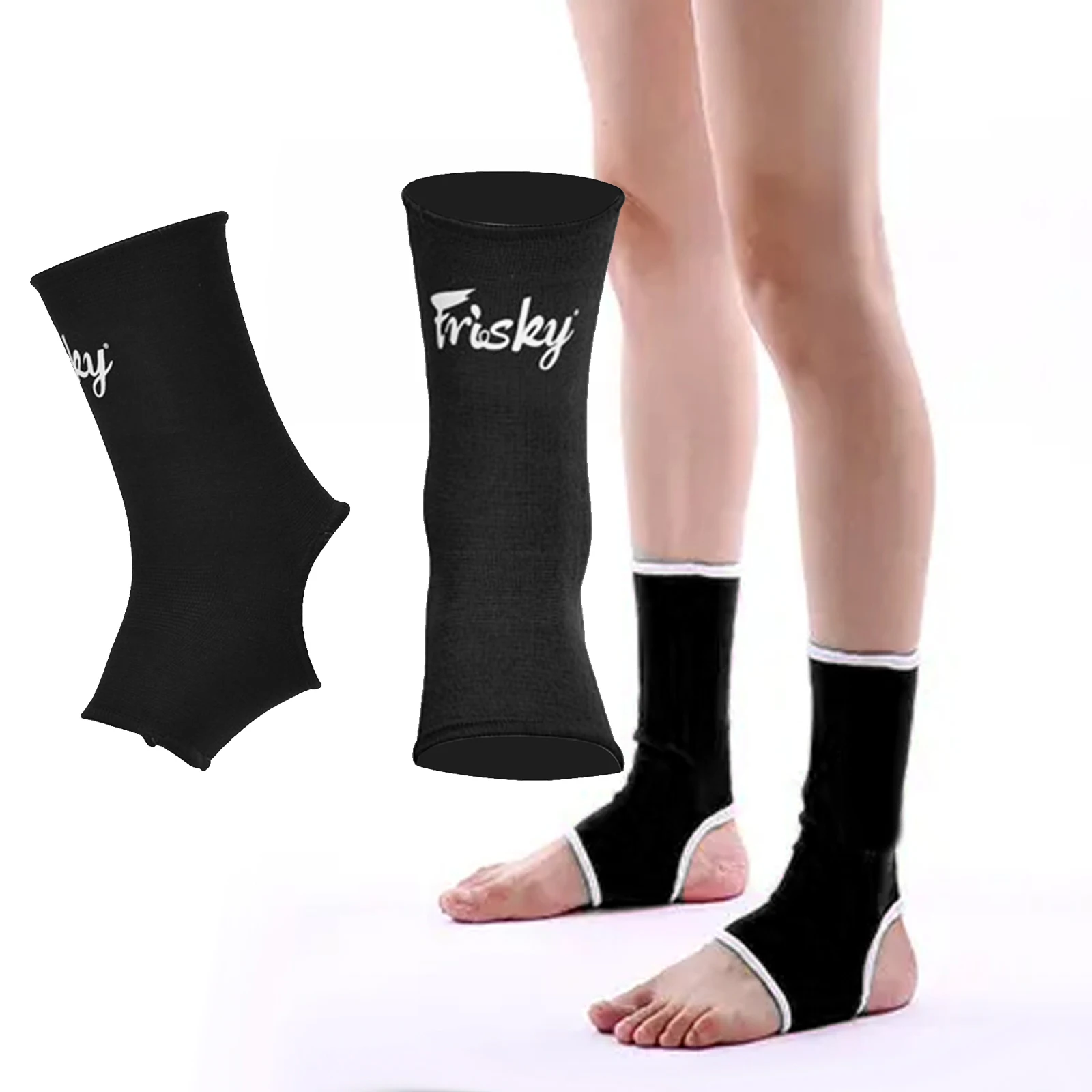 Bandages De Cheville Meister - Compression Élastique Pour MMA, Muay Thai, Boxe - Taille Homme 7-14