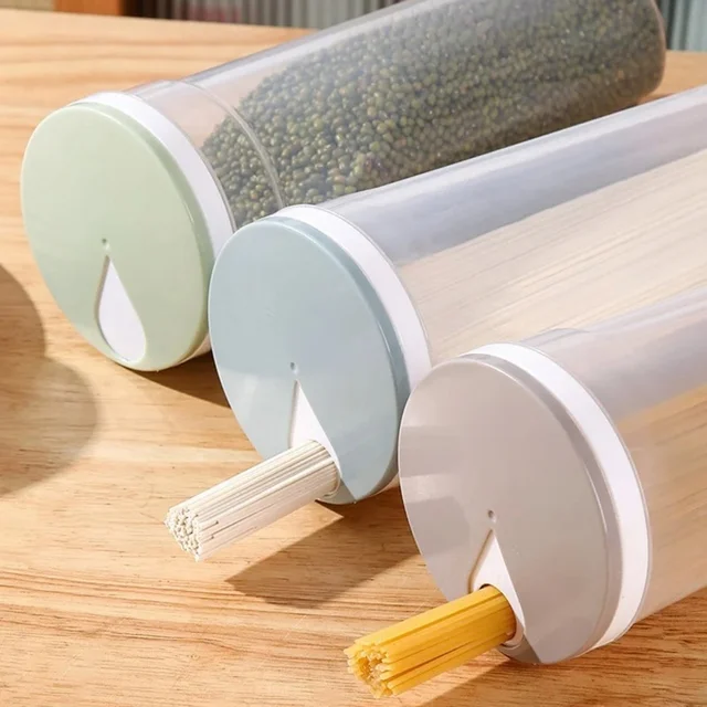 Food Storage Containers with Airtight Lid Pasta Portion Control Container Kitchen Storage jar for Sugar Flour Oat Cereal Beans Food Storage Containers with Airtight Lid Pasta Portion Control Container Kitchen Storage jar for Sugar Flour Oat Cereal Beans