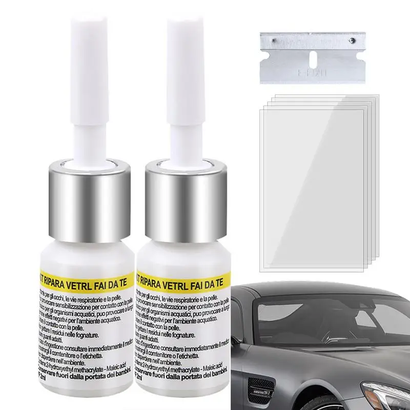 

Windshield Crack Repair Kit Cracks Gone Nano Fluid Filler Glass Repair Fluid Glass Repair Kit Windscreen Tool Long-Lasting For