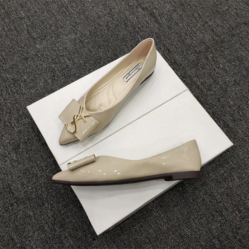 Flats Shoes Women New Spring Autumn Pointed Korean Flat Soft  Chaussure Femme  Zapatos De Verano Mujer 2023 Loafers Woman Shoes 5