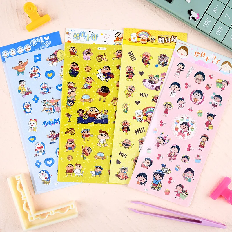 

Cartoon Anime Decals Sticker Crayon Koshincherry Maruko Doraemon Cartoon Star Film Sticker Laptop