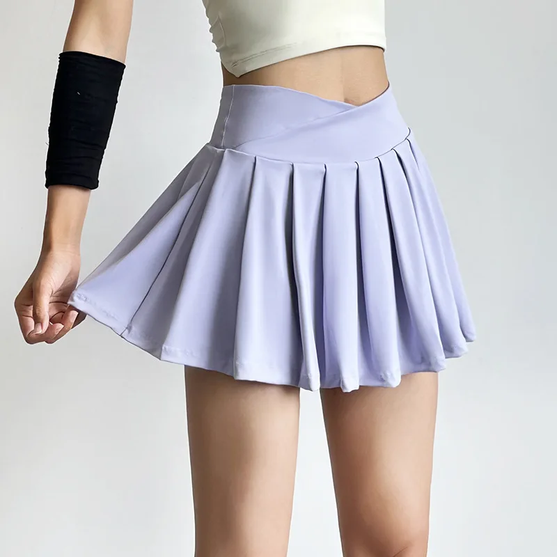 Leisure Women's Tennis Skirt Inner Lining Shorts Pleated
