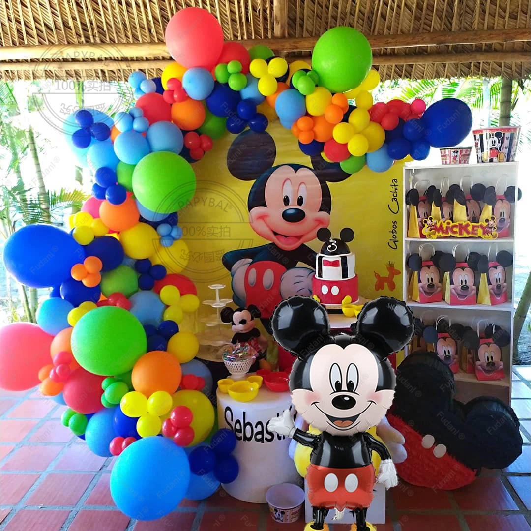 Mejor suspicaz Sospechar Juego de globos de aluminio de Disney para niños, globos grandes de Mickey  Mouse, arco rojo, azul, amarillo, látex, edad 1 9 años, decoraciones para  fiesta de cumpleaños, 1 Juego| | - AliExpress