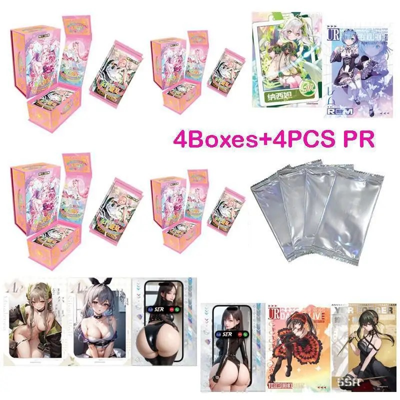 

4Boxes Wholesale Price Goddess Feast 5 Collection Waifu Card CCG ACG TCG Swimsuit Bikini Booster Box Doujin Toys And Hobby Gift