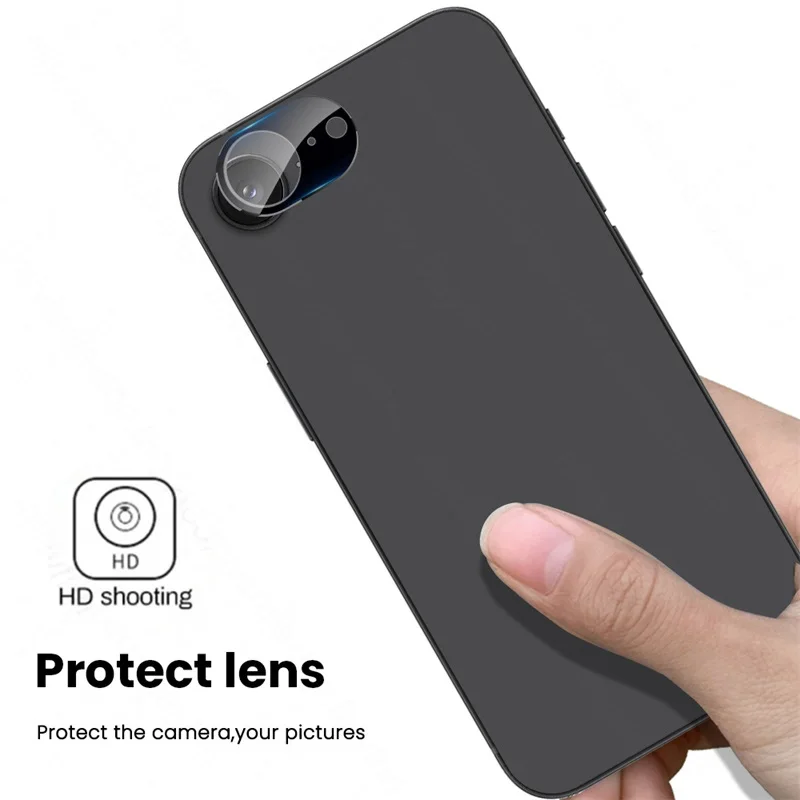 Premium 3-Piece 3D Curved Tempered Glass Camera Protector & Lens Cap Set