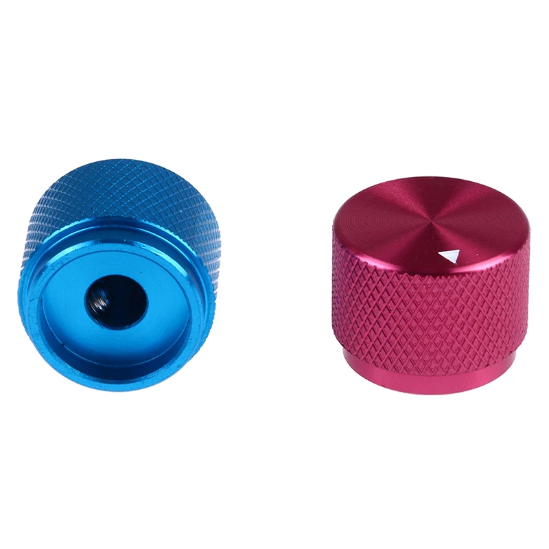 1pc 6mm 가공 알루미늄 합금 로터리 엔코더 전위차계 볼륨 스위치 손잡이 증폭기 제어 볼륨 버튼 손잡이