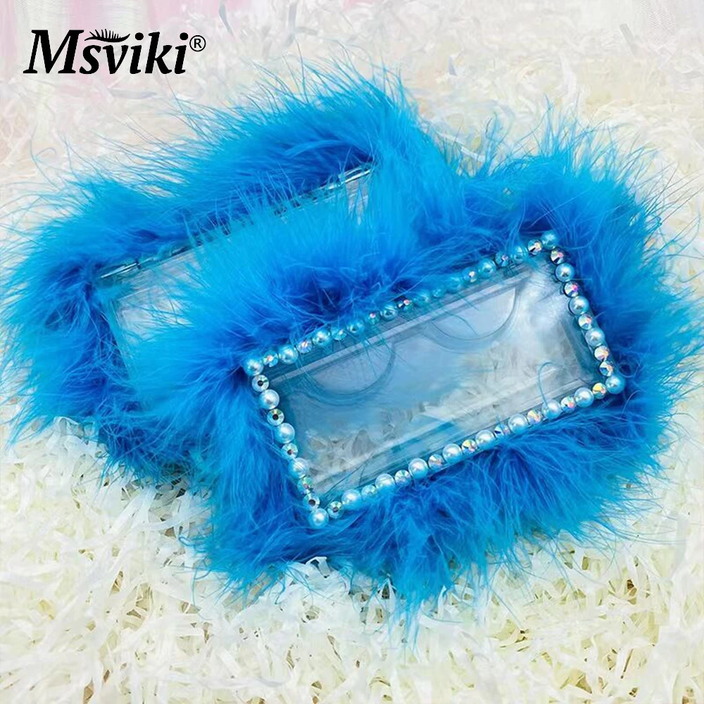 Mink Lashes Bulk Wholesale 5/10/20Pcs Feather Diamond Eyelashes Box Package Empty Cases 5D Lash Boxes Packaging Supplies Makeup 4