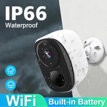 Wireless WiFi Security Camera Outdoor 2K 5MP IP Camera Battery Powered Security Protection Night Vision Camcorder Video Recorder 1