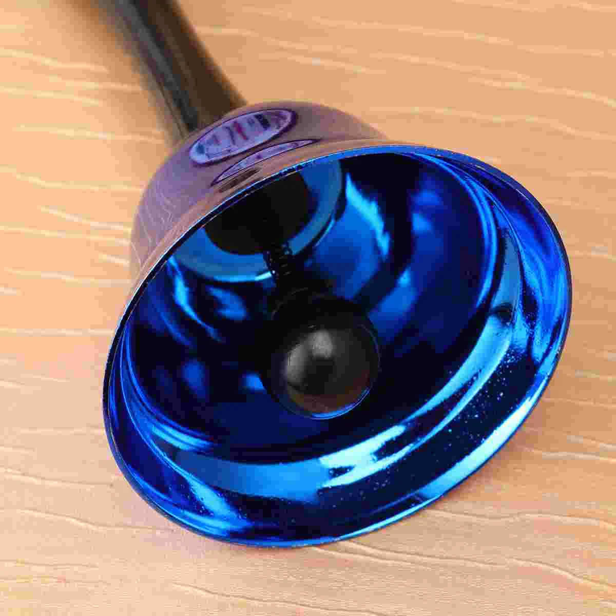 Metal Bell Hand Percussion Musical Instrument Toy Blue Handbell Child