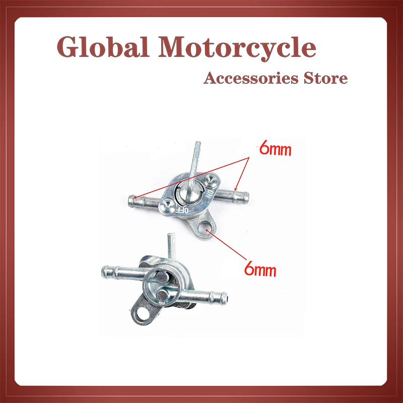 Fuel Petrol Tank Switch Tap Petcock Gasoline Valve With Two Ends On/Off Switch For Cross-country Motorcycle ATV Moped fuel taps oil switch