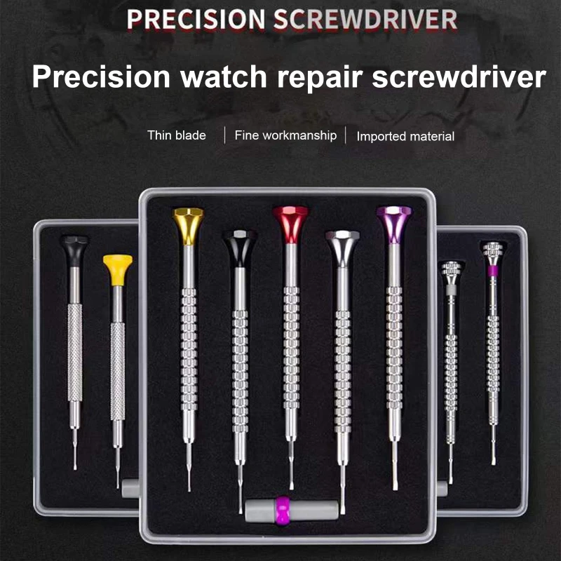 

5Pieces/set Upgraded Micro Watch Screwdriver Jeweler Watch Screwdriver Set for Watch Repair Jewelry Eyeglasses Repair