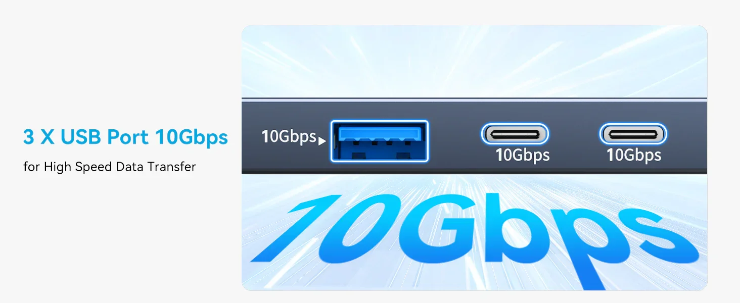 5-in-1 USB C Docking Station With 4K@60Hz Video Output, 100W PD, 2 USB-C & USB-A 3.1 Ports For Book, Windows Laptop_voghion.com