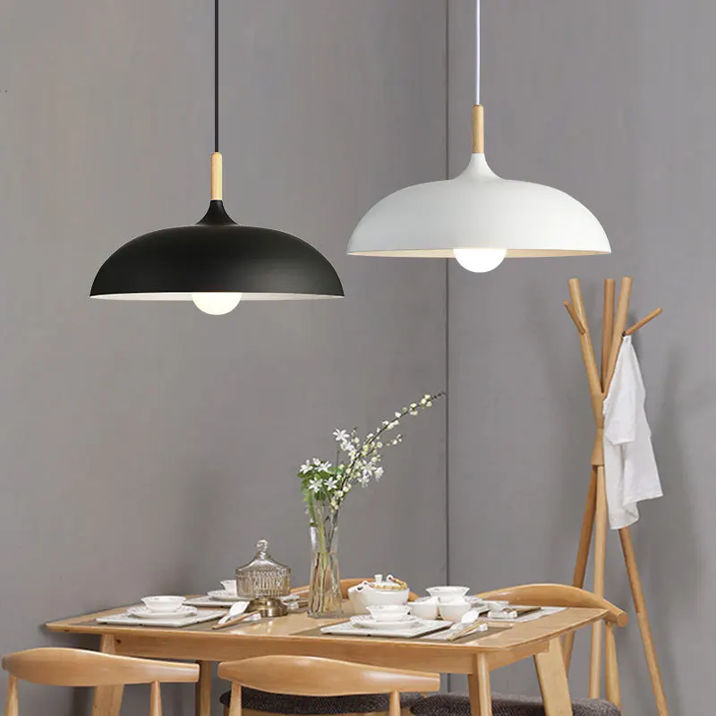 Minimalist Modern Pendant Lamps E27 Wood & Aluminum Lampshade Hanging & Pendant Lights 110V 220v for Art Fashion Decor Luminaire pendant lights pendant lamp vintage pendant lights