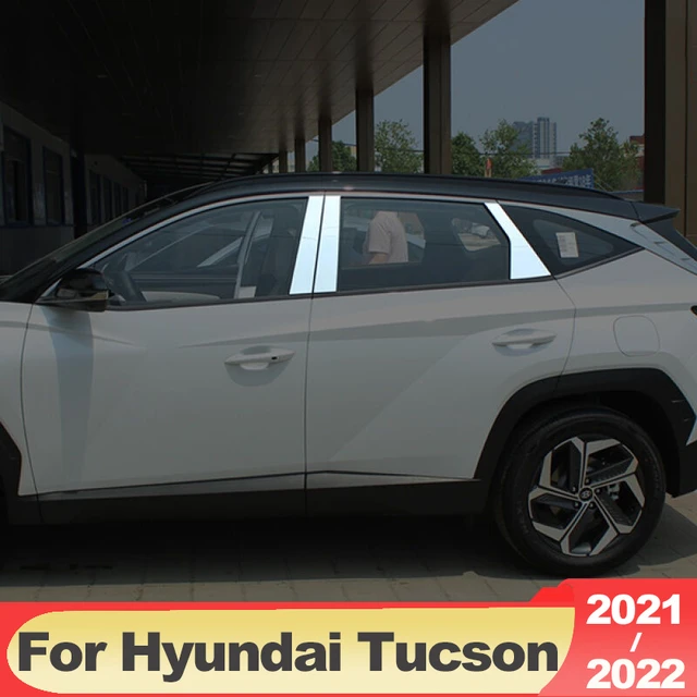 For Hyundai Tucson NX4 2021 2022 2023 Hybrid N Line Car Window Pillar Posts  Cover Column Trim Strip Sticker Exterior Accessories - AliExpress