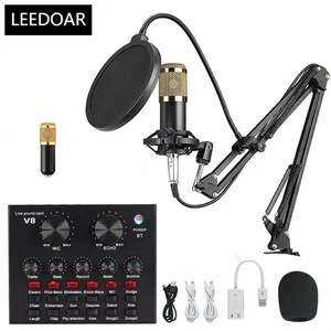 BM-800 Microphone à Condensateur Kit, Micro Studio Streaming Professionnel  avec Suspension Bras pour PC,Gamer, Blanc - Cdiscount Informatique