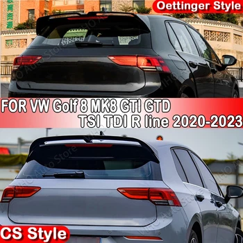 2020 2023 자동차 리어 스포일러 윙 트렁크 부트 립 바디 키트, VW 골프 8 MK8 GTI R GTD GTE ClubSport CS 스타일 오팅거 스타일