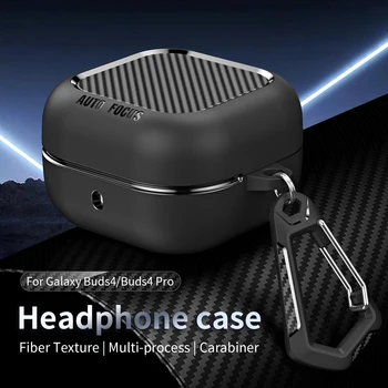 Nuova custodia protettiva per auricolari in fibra di carbonio per Samsung Galaxy Buds 4 / Buds 4 Pro con accessori portachiavi, custodia antiurto