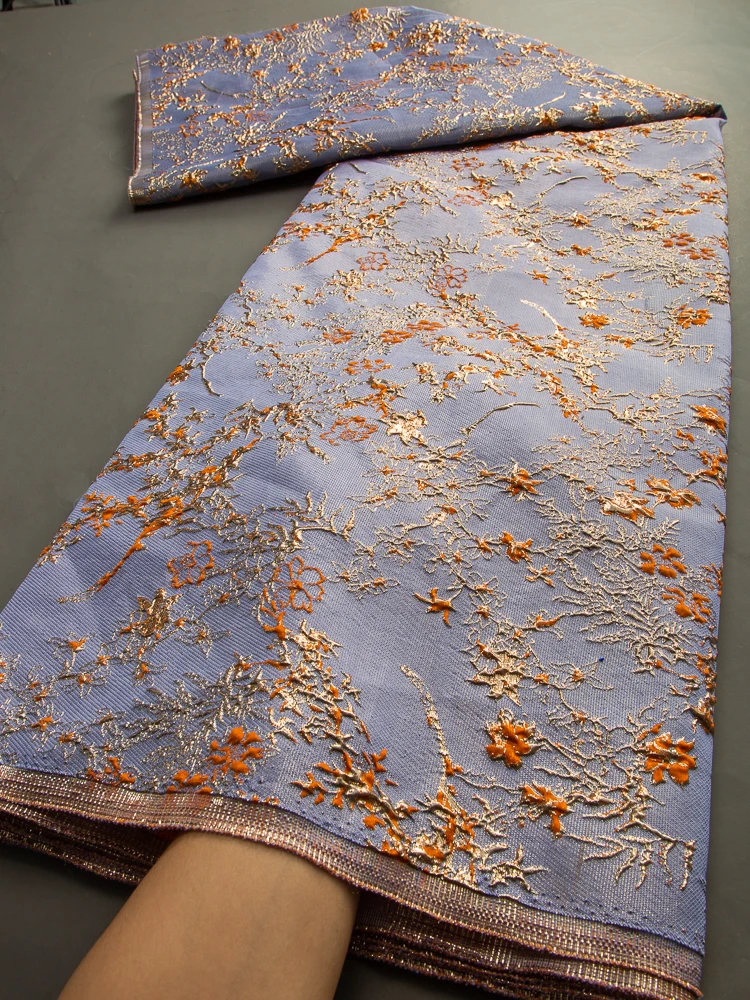 Luxury African Jacquard Lace Fabric for Dresses