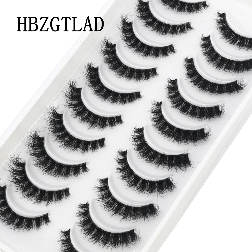 New Soft 3d Mink Fake Lashes Natural Short Full Strip Lashes