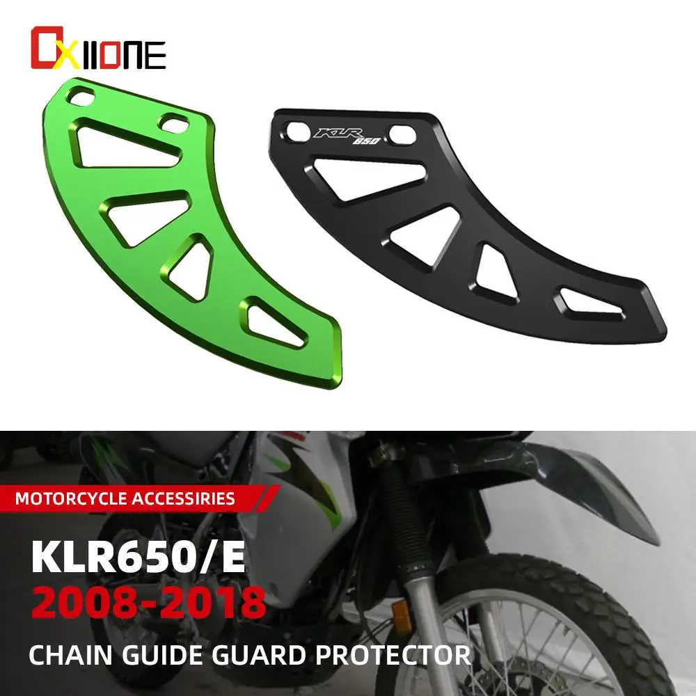

New Motorcycle Chain Guide Guard Aluminum Protector Cover For Kawasaki KLR 650 KLR650E 2008-2018 2017 2016 KLR 650 E Accessories