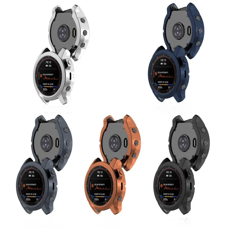 Premium Plating TPU Smartwatch Protective Case and Strap Bumper