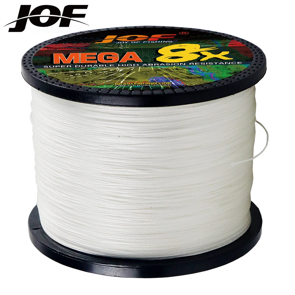 

JOF Sea Fishing Raw Silk 8-strand Fishing Line 500M 300M Braided Super Tensile PE 0.14~0.50MM Multi-color Suitable for Lure Rods