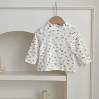 Autumn Winter Fashion Boy Baby Solid Turtleneck Long Sleeves Bottoming Shirt Girl Infant Warm Casual T-shirt Kid Tops Clothes 3