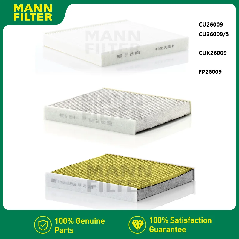 MANNFILTER-CU26009-CUK26009-FP26009-Cabin-Filter-Fits-VW-Volkswagen ...